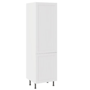 5-Piece Shaker Woodgrain White 600 Larder Cabinet