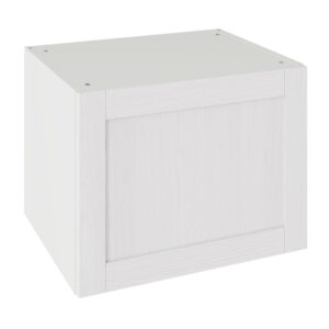5-Piece Shaker Woodgrain White 600 Single Extractor Wall Kitchen Cabinet