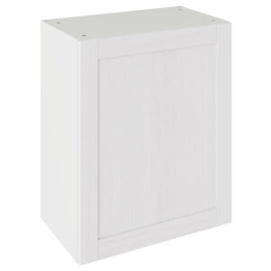 5-Piece Shaker Woodgrain White 600 Wall Kitchen Cabinet