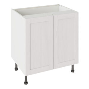 5-Piece Shaker Woodgrain White 800 Base Kitchen Cabinet