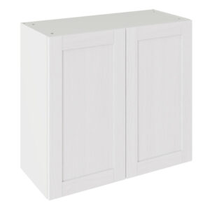 5-Piece Shaker Woodgrain White 800 Wall Kitchen Cabinet