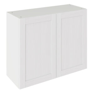 5-Piece Shaker Woodgrain White 900 Wall Kitchen Cabinet
