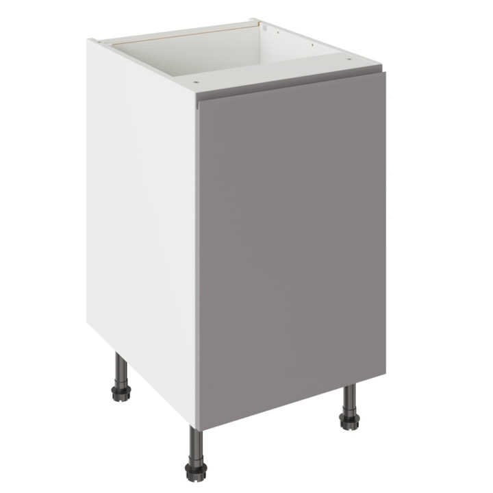 J Pull Gloss Dust Grey 500 Base Kitchen Cabinet