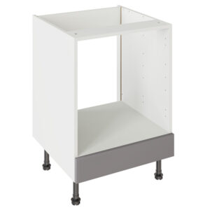 J Pull Gloss Dust Grey 600 Oven Base Kitchen Cabinet