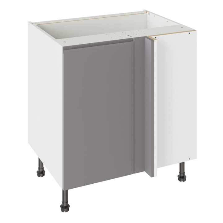 J Pull Gloss Dust Grey 800 Blind Corner Base Kitchen Cabinet
