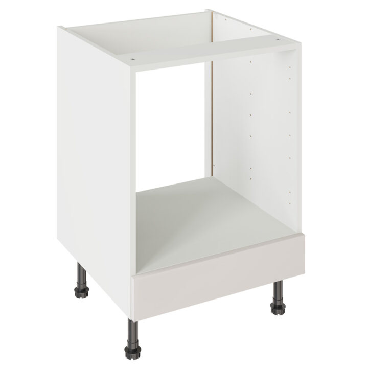 J Pull Gloss Light Grey 600 Oven Base Kitchen Cabinet