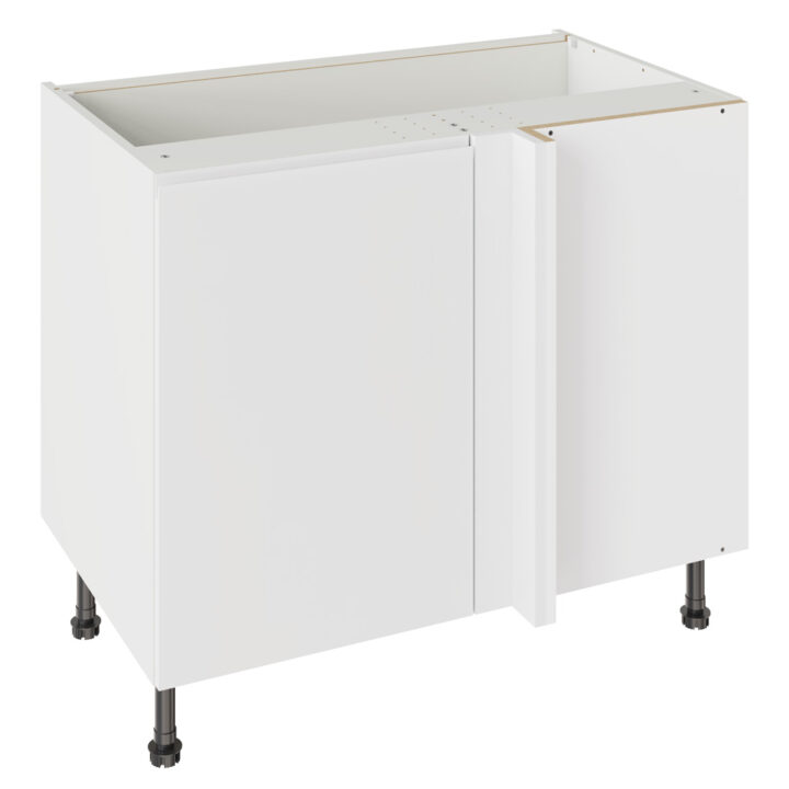 J Pull Gloss White 1000 Blind Corner Base Kitchen Cabinet