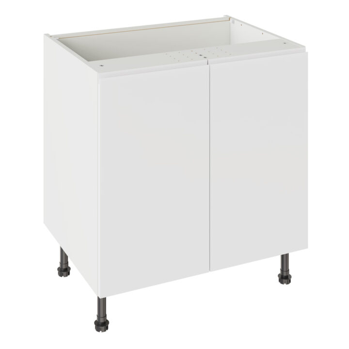 J Pull Gloss White 800 Base Kitchen Cabinet