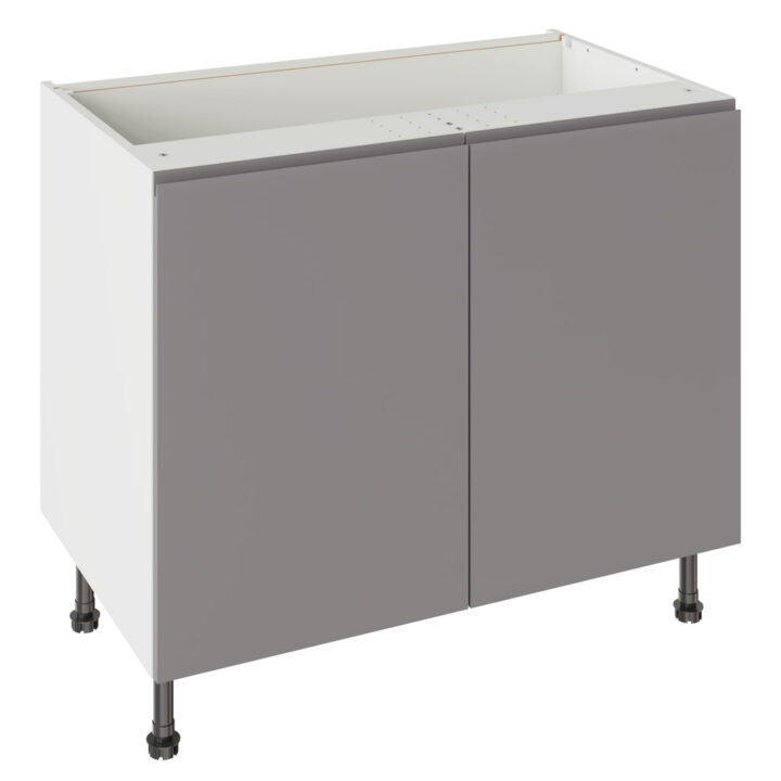 J Pull Matt Dust Grey 1000 Base Kitchen Cabinet