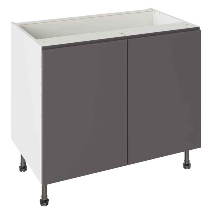J Pull Matt Graphite 1000 Base Kitchen Cabinet