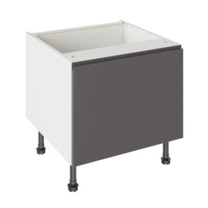 J Pull Matt Graphite 600 Belfast Sink Base Kitchen Cabinet