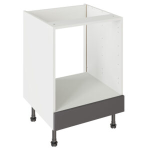 J Pull Matt Graphite 600 Oven Base Kitchen Cabinet