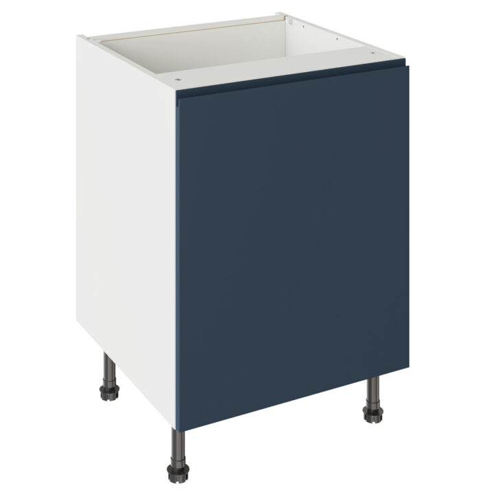 J Pull Matt Indigo Blue 600 Base Kitchen Cabinet