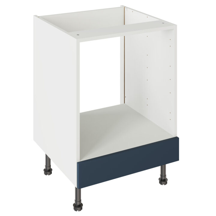 J Pull Matt Indigo Blue 600 Oven Base Kitchen Cabinet