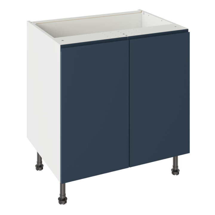 J Pull Matt Indigo Blue 800 Base Kitchen Cabinet