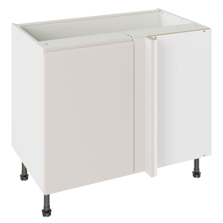 J Pull Matt Light Grey 1000 Blind Corner Base Kitchen Cabinet