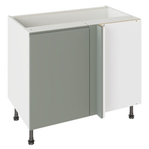 J Pull Matt Sage Green 1000 Blind Corner Base Kitchen Cabinet