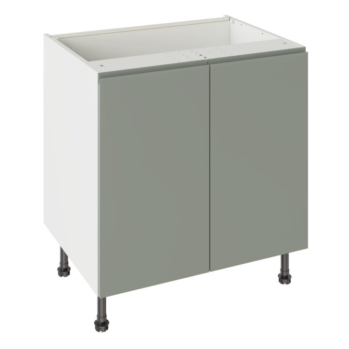 J Pull Matt Sage Green 800 Base Kitchen Cabinet