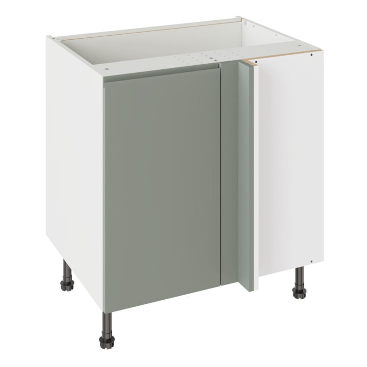 J Pull Matt Sage Green 800 Blind Corner Base Kitchen Cabinet
