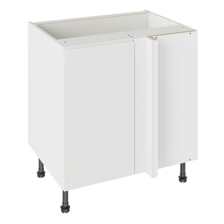 J Pull Matt White 800 Blind Corner Base Kitchen Cabinet