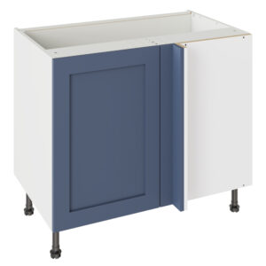 Shaker Matt Alby Blue 1000 Blind Corner Base Kitchen Cabinet