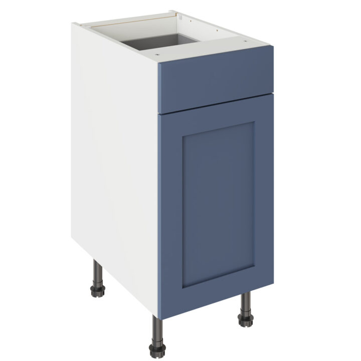 Shaker Matt Alby Blue 400 Drawerline Base Kitchen Cabinet