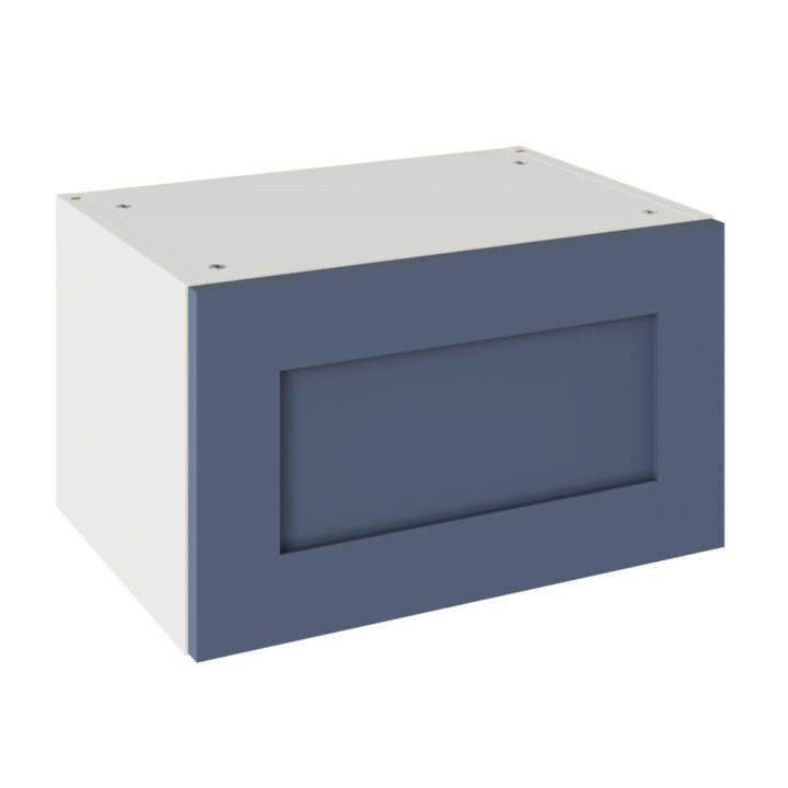 Shaker Matt Alby Blue 500 Short Bridging Wall Kitchen Cabinet