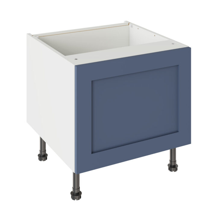 Shaker Matt Alby Blue 600 Belfast Sink Base Kitchen Cabinet