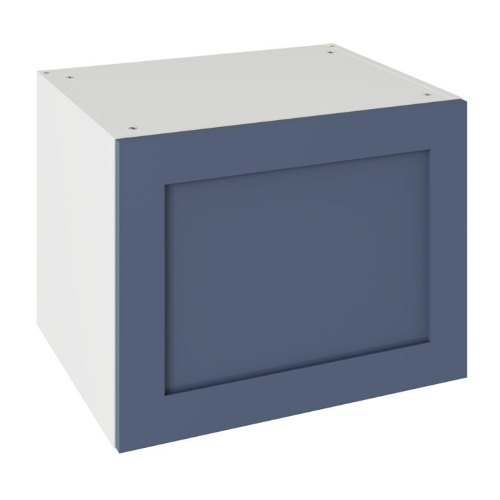 Shaker Matt Alby Blue 600 Single Extractor Wall Kitchen Cabinet