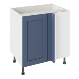 Shaker Matt Alby Blue 800 Blind Corner Base Kitchen Cabinet