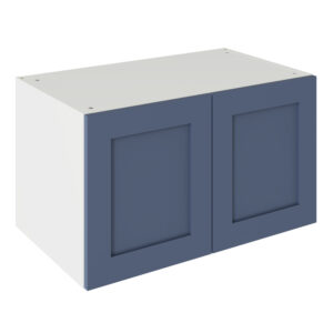 Shaker Matt Alby Blue 800 Extractor Wall Kitchen Cabinet