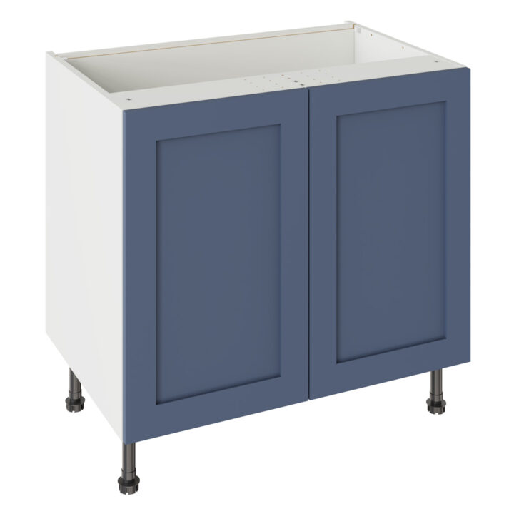 Shaker Matt Alby Blue 900 Base Kitchen Cabinet