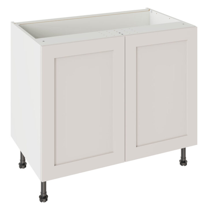 Shaker Matt Light Grey 1000 Base Kitchen Cabinet