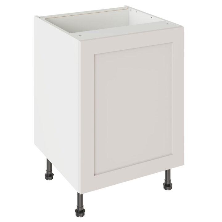 Shaker Matt Light Grey 600 Base Kitchen Cabinet