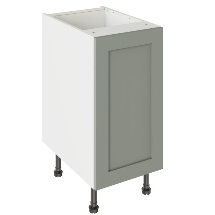 Shaker Matt Sage Green 400 Base Kitchen Cabinet