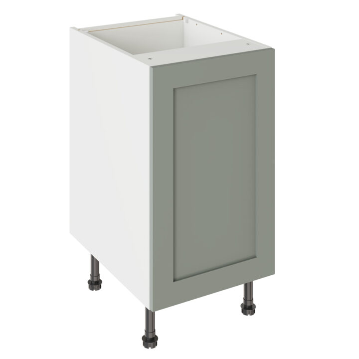 Shaker Matt Sage Green 450 Base Kitchen Cabinet