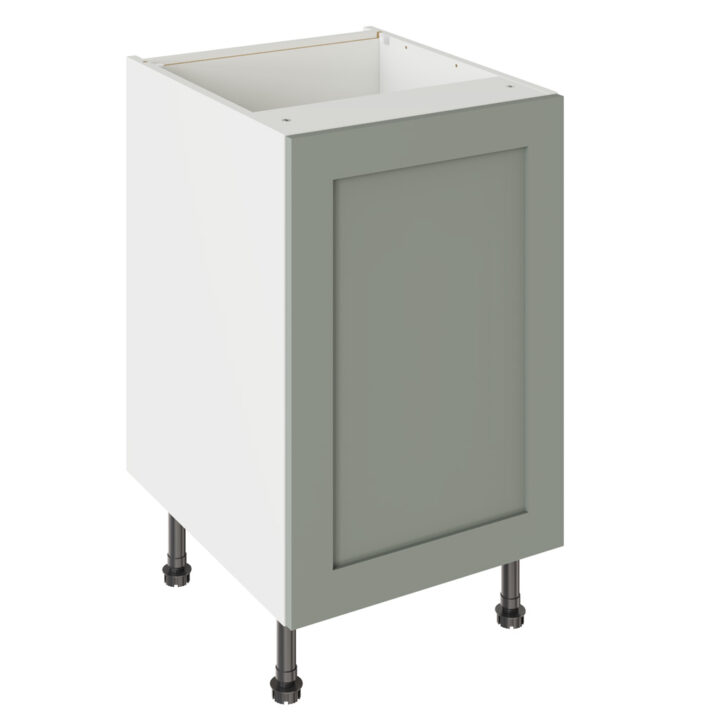 Shaker Matt Sage Green 500 Base Kitchen Cabinet