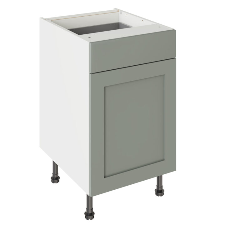 Shaker Matt Sage Green 500 Drawerline Base Kitchen Cabinet