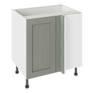 Shaker Matt Sage Green 800 Blind Corner Base Kitchen Cabinet