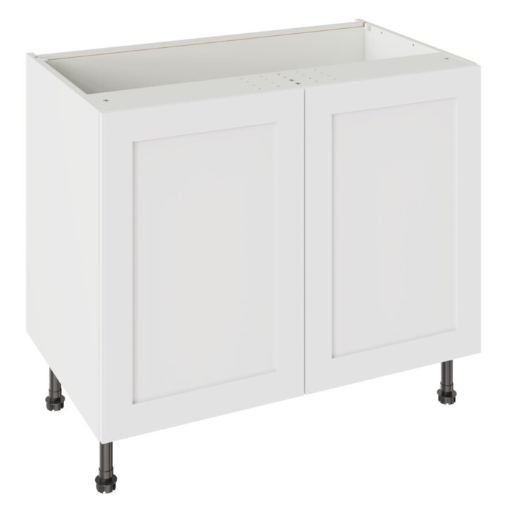 Shaker Matt White 1000 Base Kitchen Cabinet