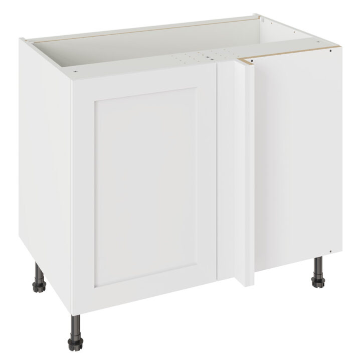 Shaker Matt White 1000 Blind Corner Base Kitchen Cabinet