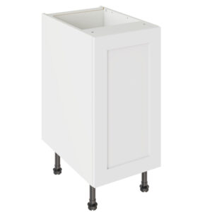Shaker Matt White 400 Base Kitchen Cabinet