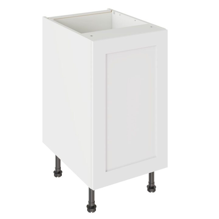 Shaker Matt White 450 Base Kitchen Cabinet