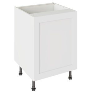 Shaker Matt White 600 Base Kitchen Cabinet
