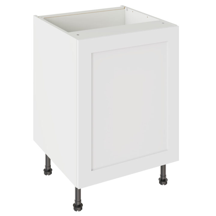 Shaker Matt White 600 Base Kitchen Cabinet