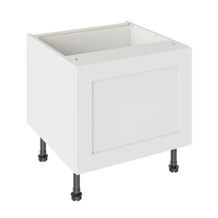 Shaker Matt White 600 Belfast Sink Base Kitchen Cabinet