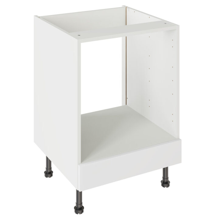 Shaker Matt White 600 Oven Base Kitchen Cabinet