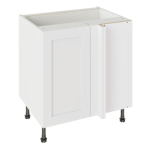 Shaker Matt White 800 Blind Corner Base Kitchen Cabinet