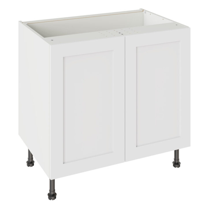 Shaker Matt White 900 Base Kitchen Cabinet
