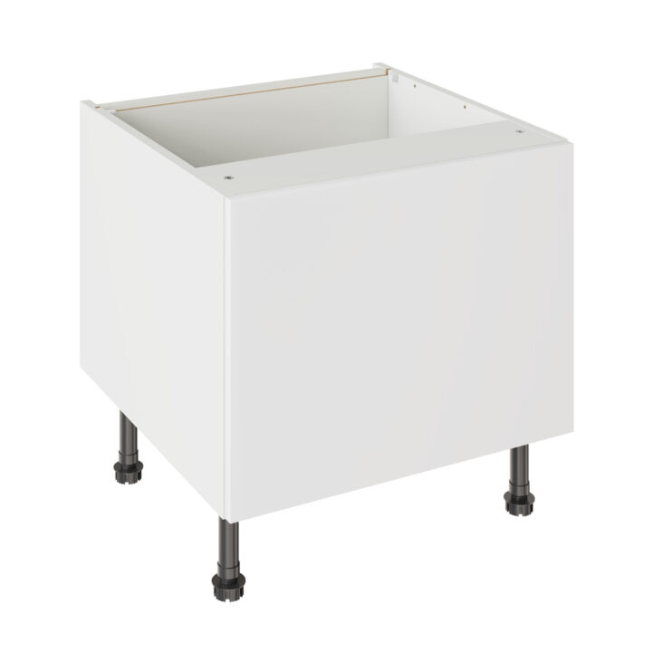 Slab Gloss White 600 Belfast Sink Base Kitchen Cabinet